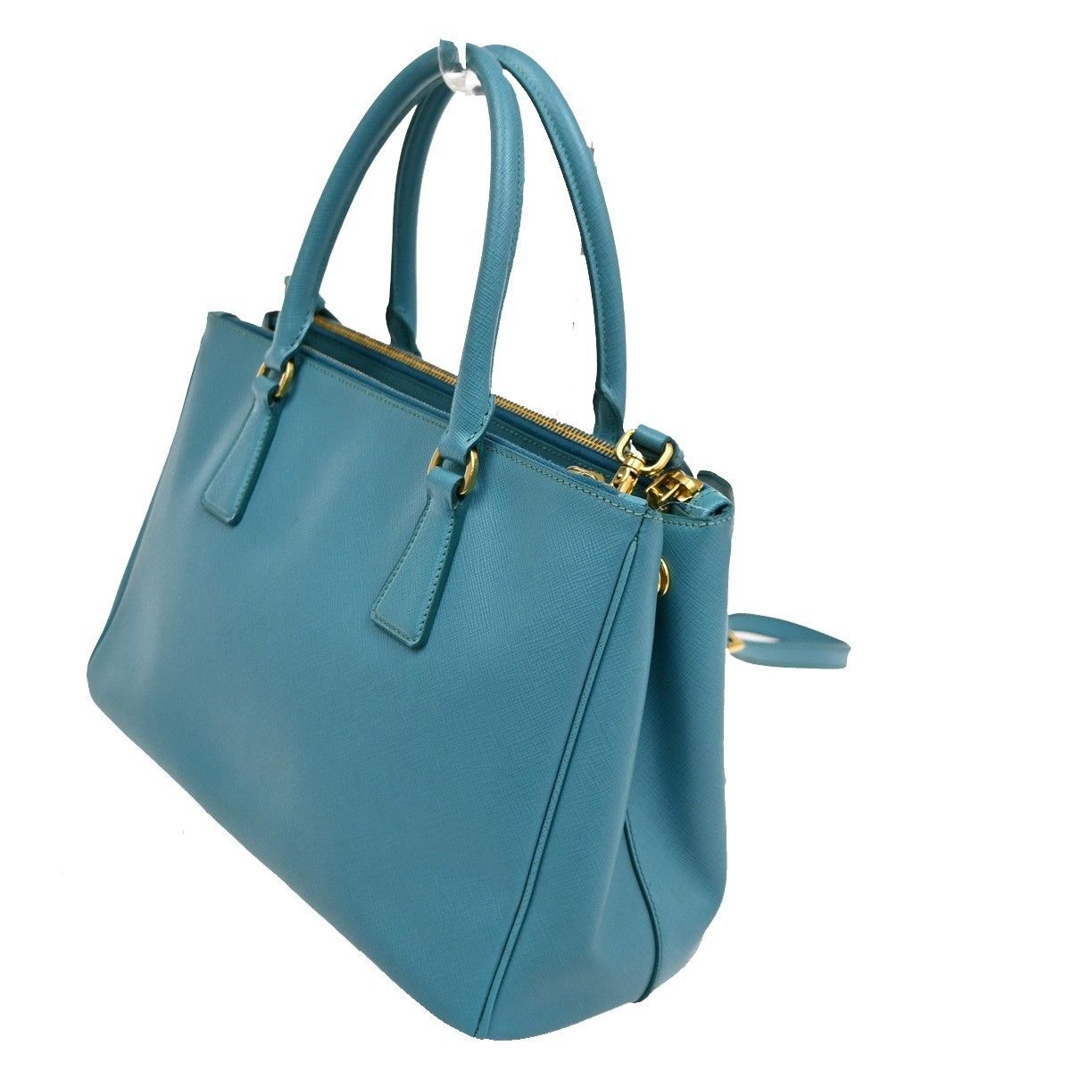 Prada Prada Double Zip Lux Tote Saffiano Leather Size ONE SIZE - 4 Thumbnail