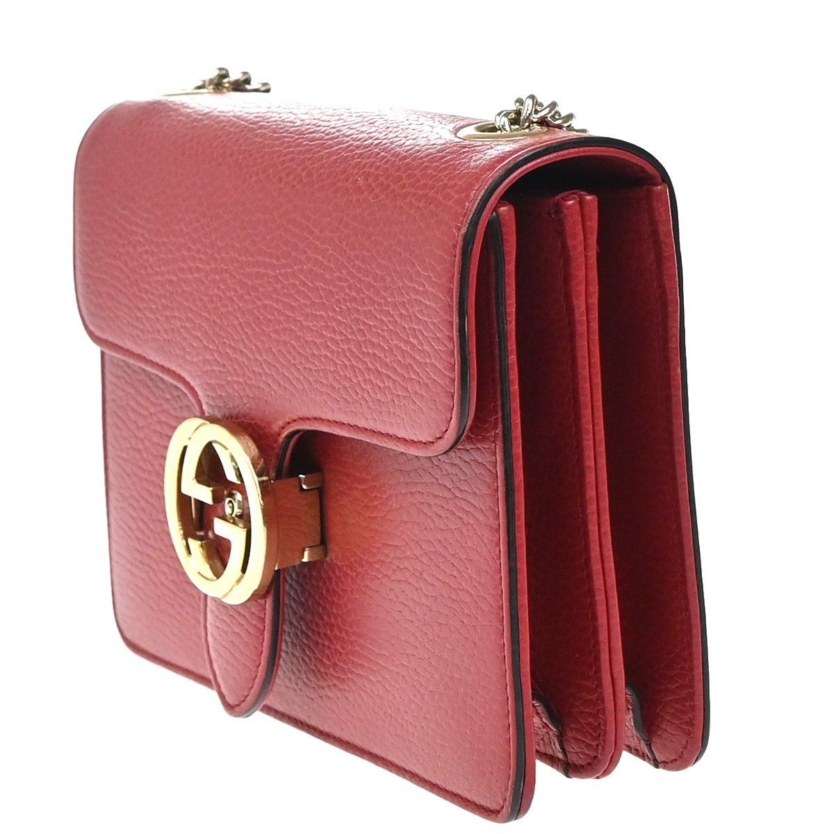 Gucci Gucci Interlocking Shoulder Bag Leather Size ONE SIZE - 3 Thumbnail