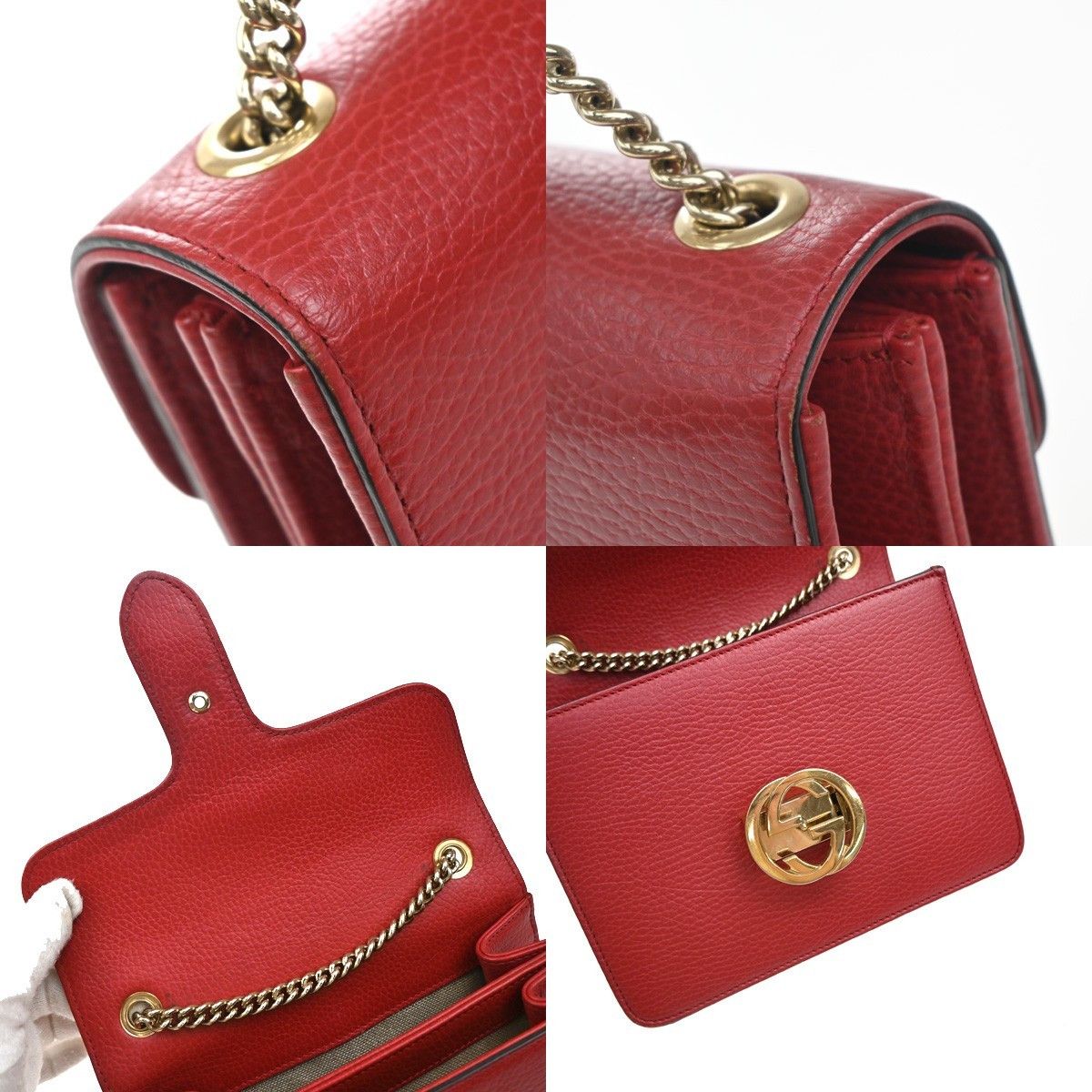 Gucci Gucci Interlocking Shoulder Bag Leather Size ONE SIZE - 13 Thumbnail
