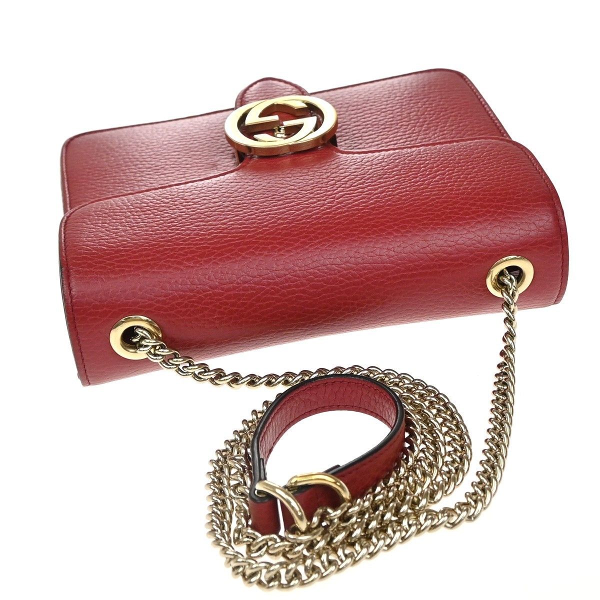 Gucci Gucci Interlocking Shoulder Bag Leather Size ONE SIZE - 8 Thumbnail