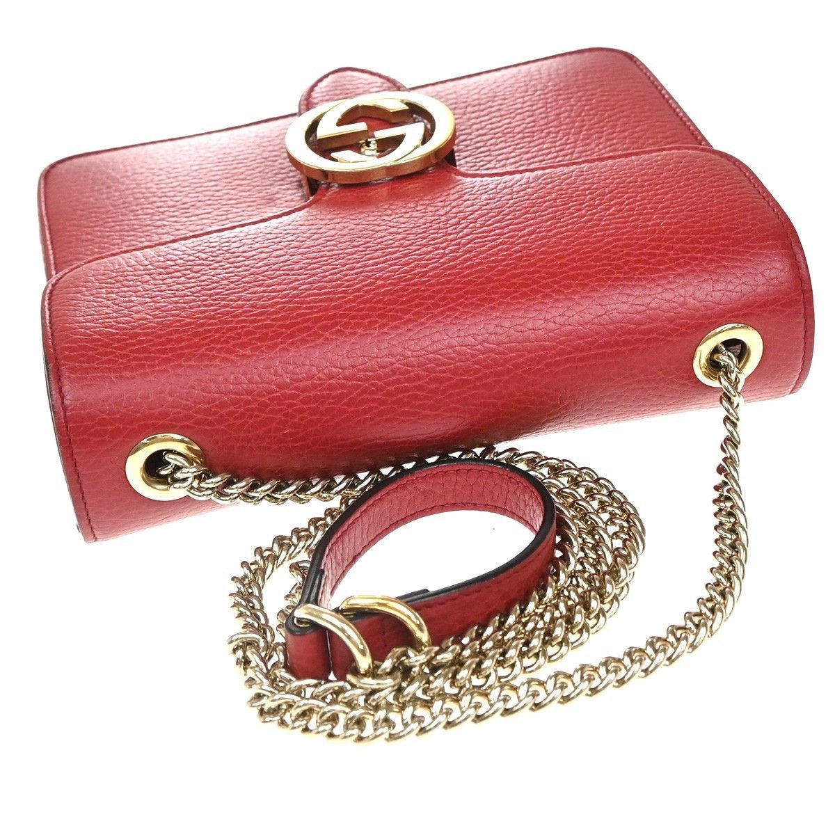 Gucci Gucci Interlocking Shoulder Bag Leather Size ONE SIZE - 10 Thumbnail