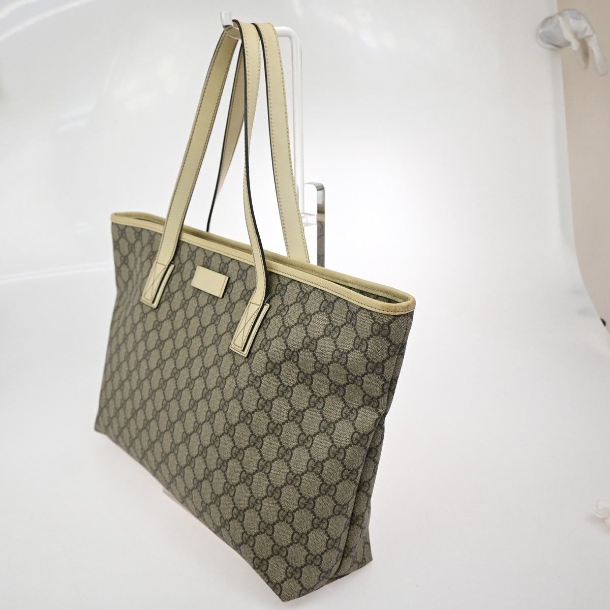 Gucci Gucci Plus Tote GG Coated Canvas with Leather Size ONE SIZE - 2 Thumbnail