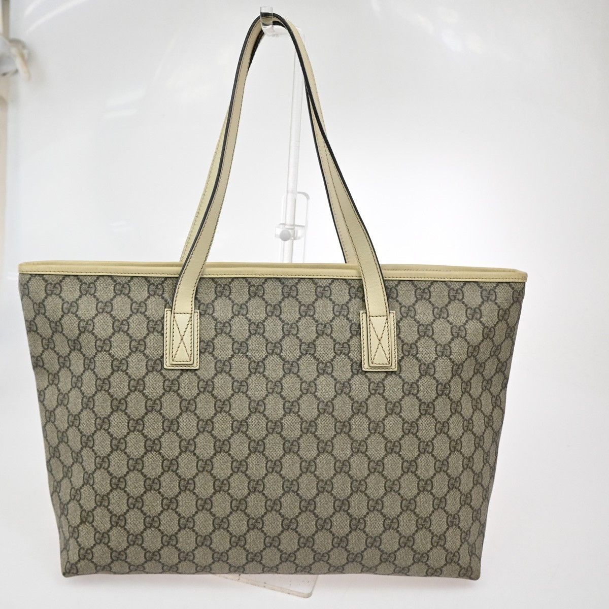 Gucci Gucci Plus Tote GG Coated Canvas with Leather Size ONE SIZE - 3 Thumbnail