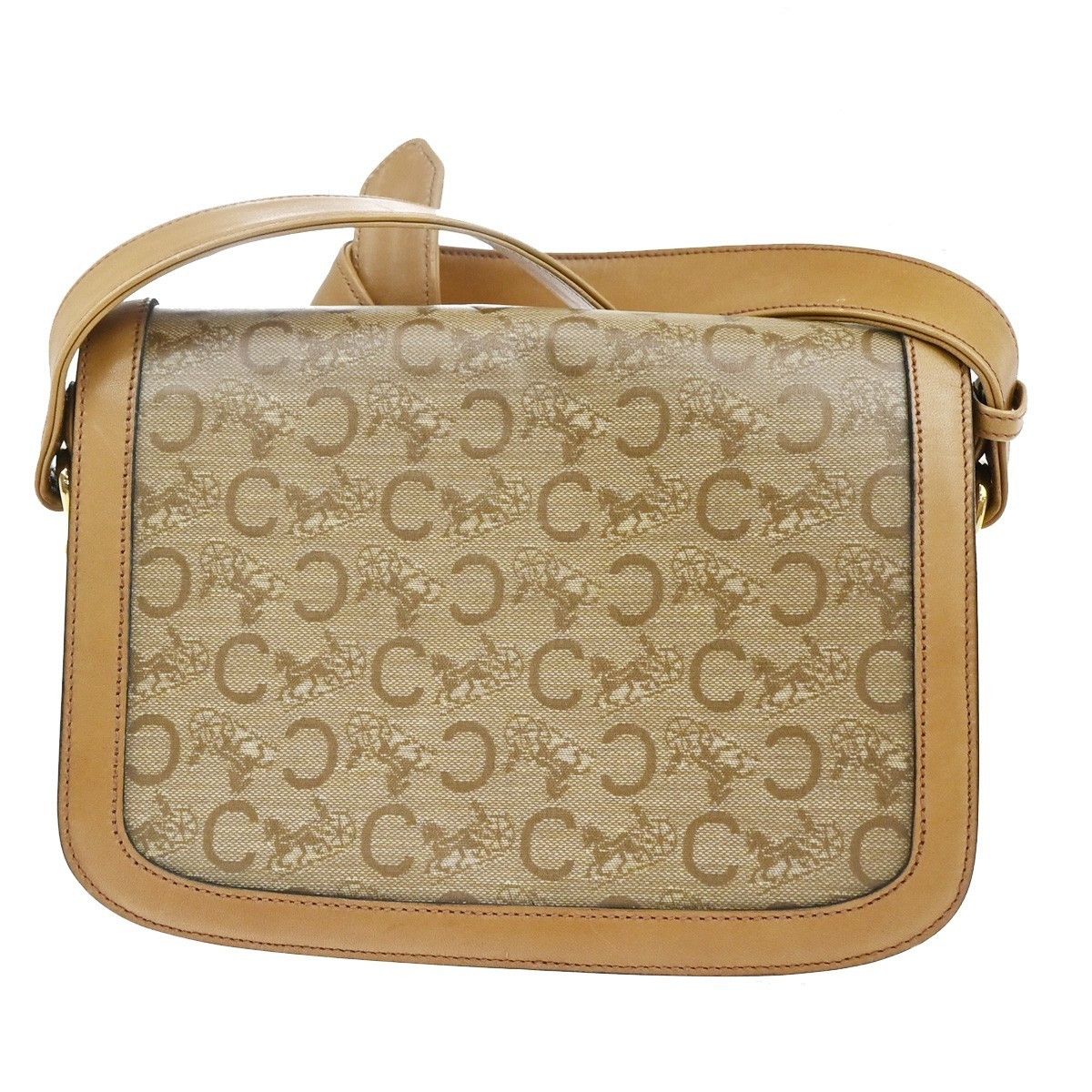 Celine Celine Vintage Horse Carriage C Macadam Shoulder Bag Canvas and Leather Size ONE SIZE - 2 Thumbnail