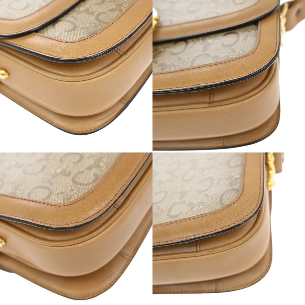 Celine Celine Vintage Horse Carriage C Macadam Shoulder Bag Canvas and Leather Size ONE SIZE - 9 Thumbnail