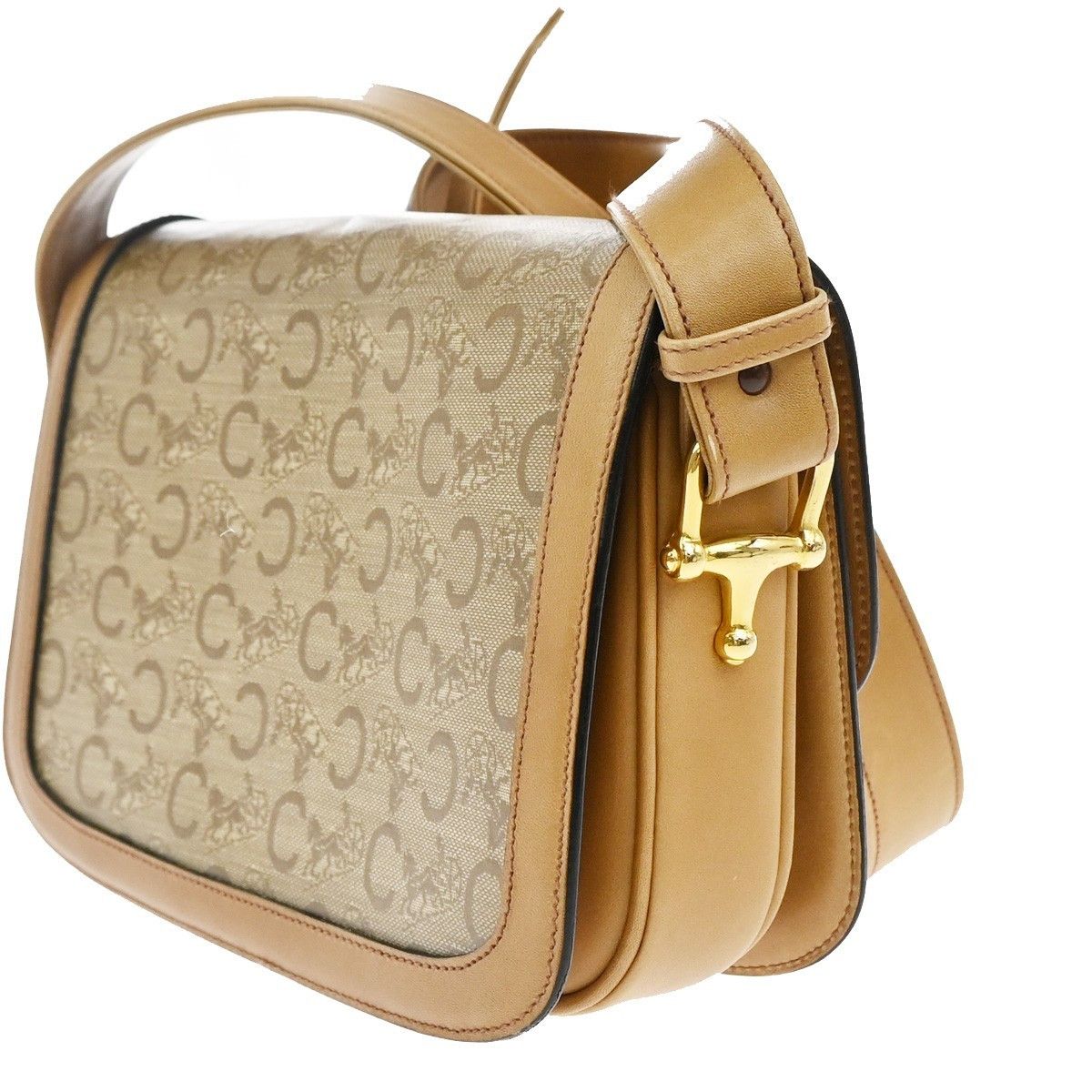 Celine Celine Vintage Horse Carriage C Macadam Shoulder Bag Canvas and Leather Size ONE SIZE - 4 Thumbnail