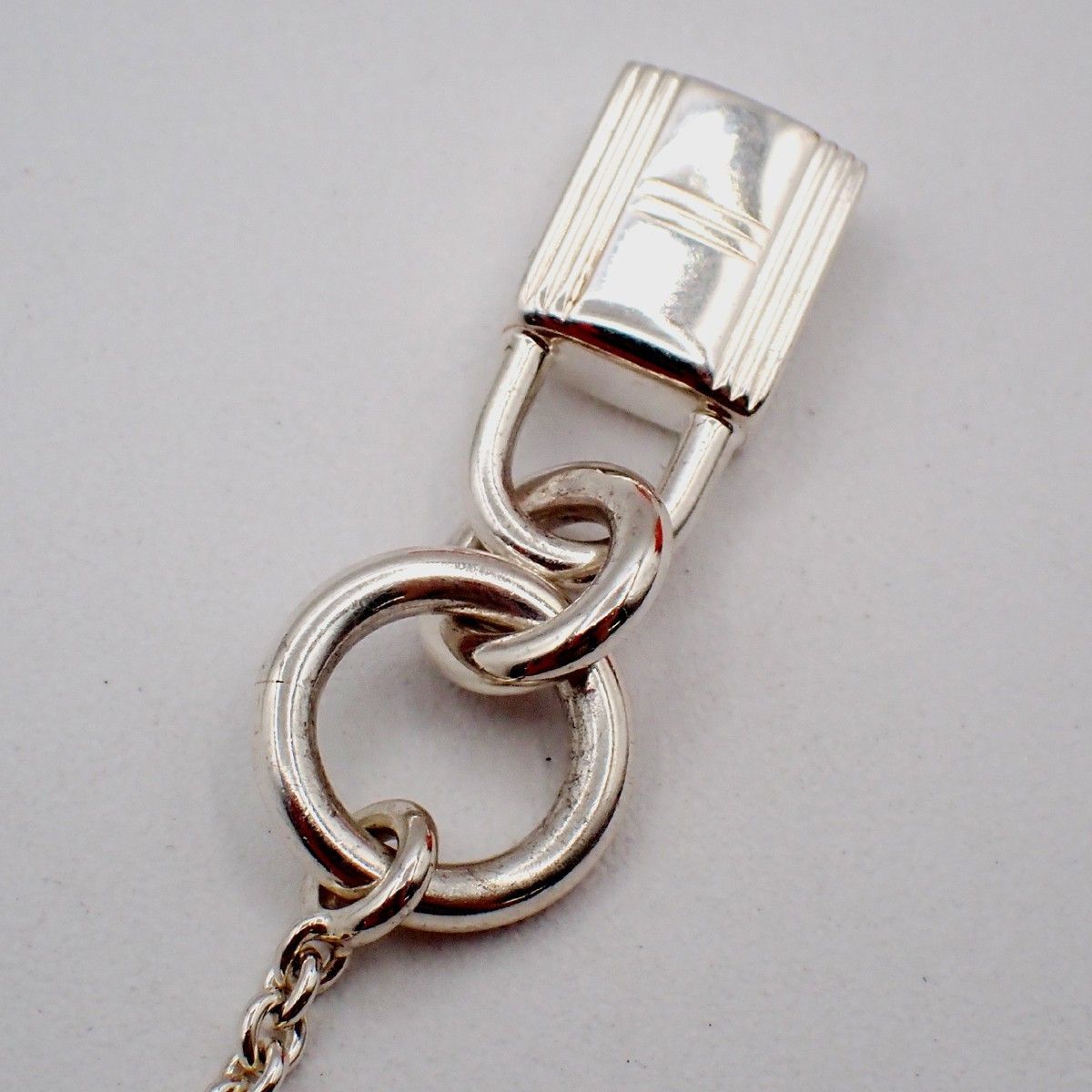 Hermes Hermes Cadenas Kelly Pendant Necklace Sterling Silver Size ONE SIZE - 5 Thumbnail