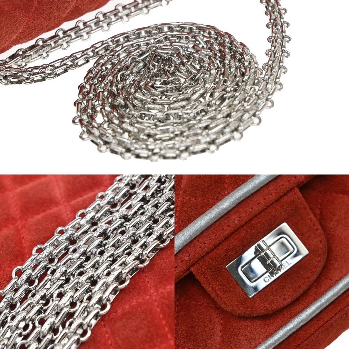 Chanel Chanel Reissue 2.55 Flap Bag Quilted Suede with Metallic Calfskin Size ONE SIZE - 11 Thumbnail