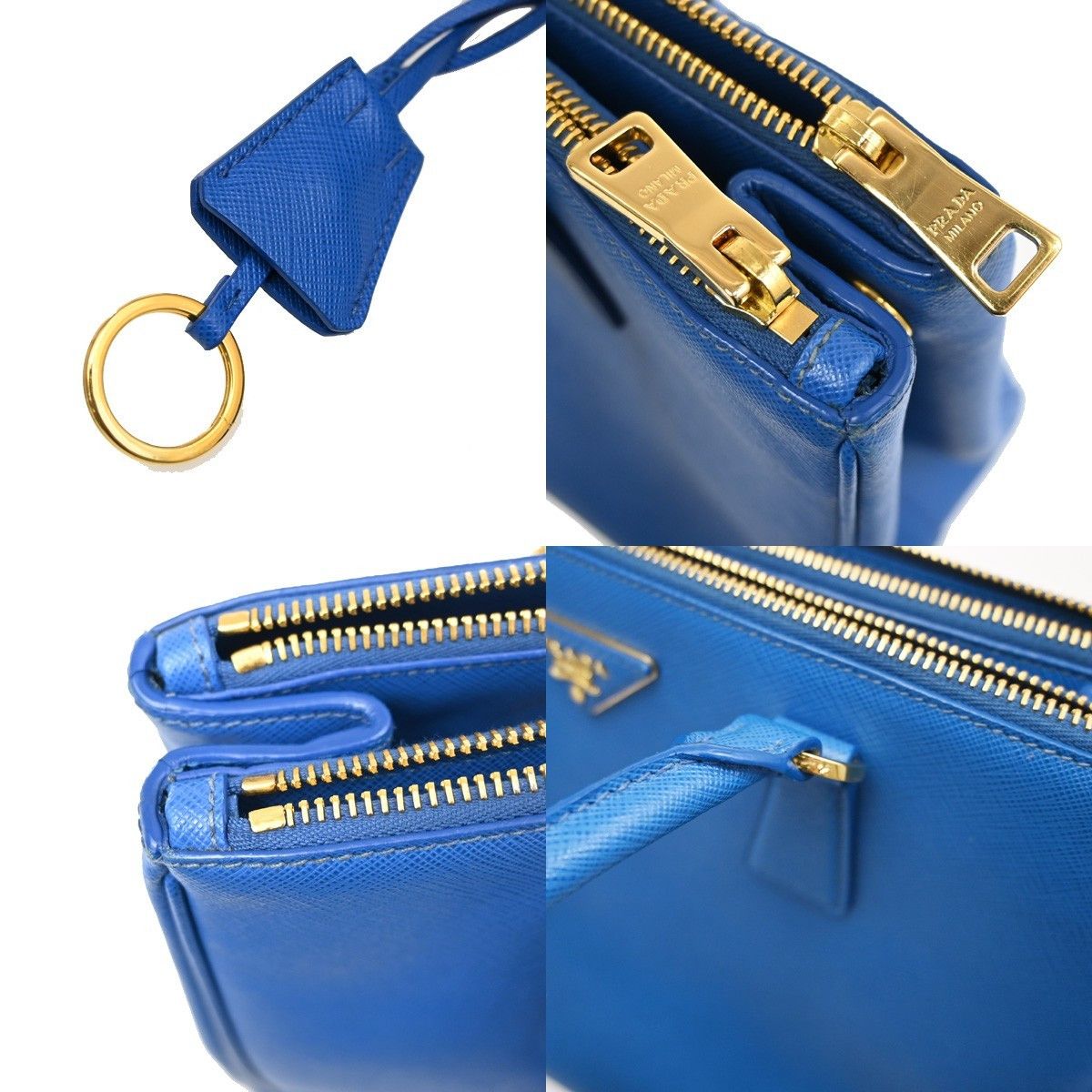 Prada Prada Double Zip Tote Leather Size ONE SIZE - 10 Thumbnail