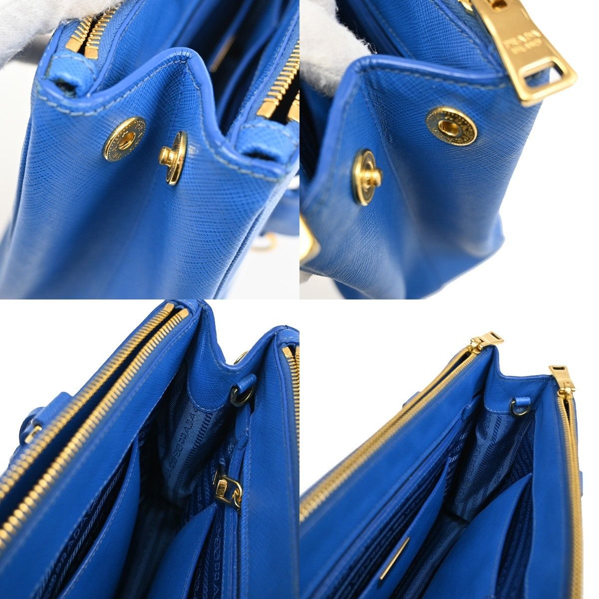 Prada Prada Double Zip Tote Leather Size ONE SIZE - 15 Thumbnail