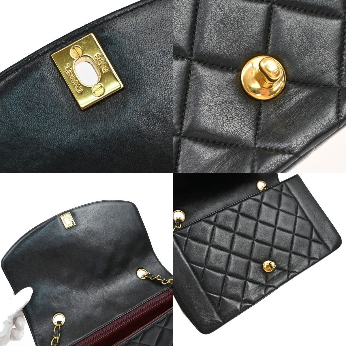 Chanel Chanel Vintage Diana Flap Bag Quilted Lambskin Size ONE SIZE - 15 Thumbnail