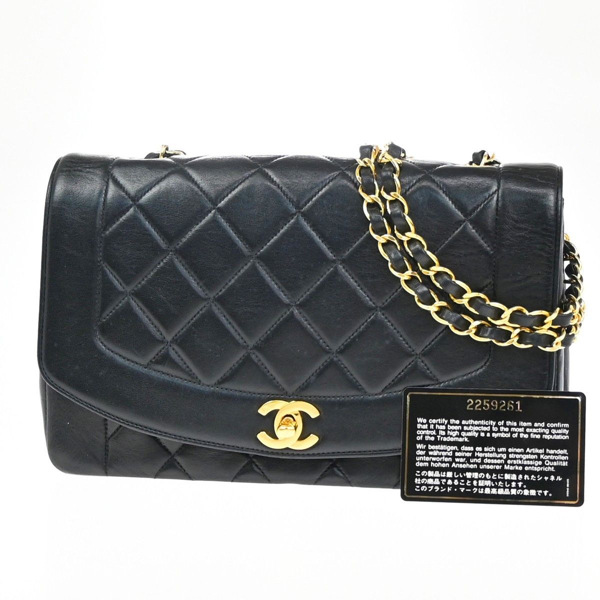 Chanel Chanel Vintage Diana Flap Bag Quilted Lambskin Size ONE SIZE - 11 Thumbnail