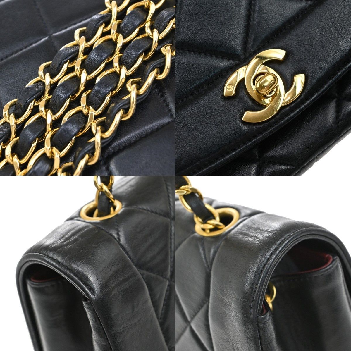 Chanel Chanel Vintage Diana Flap Bag Quilted Lambskin Size ONE SIZE - 14 Thumbnail