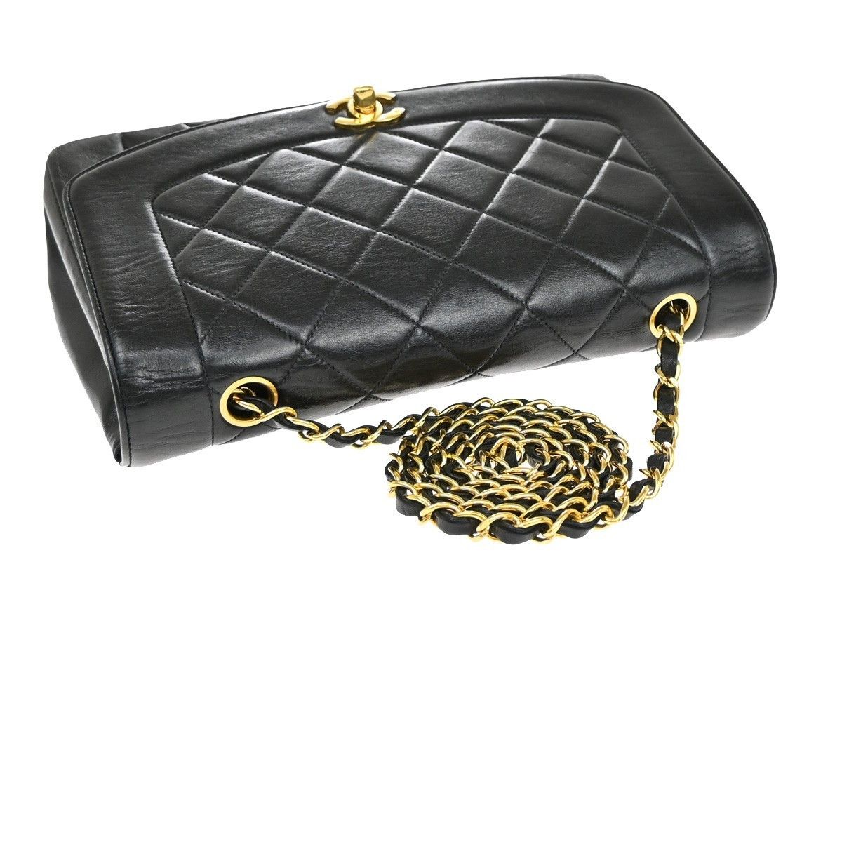 Chanel Chanel Vintage Diana Flap Bag Quilted Lambskin Size ONE SIZE - 9 Thumbnail