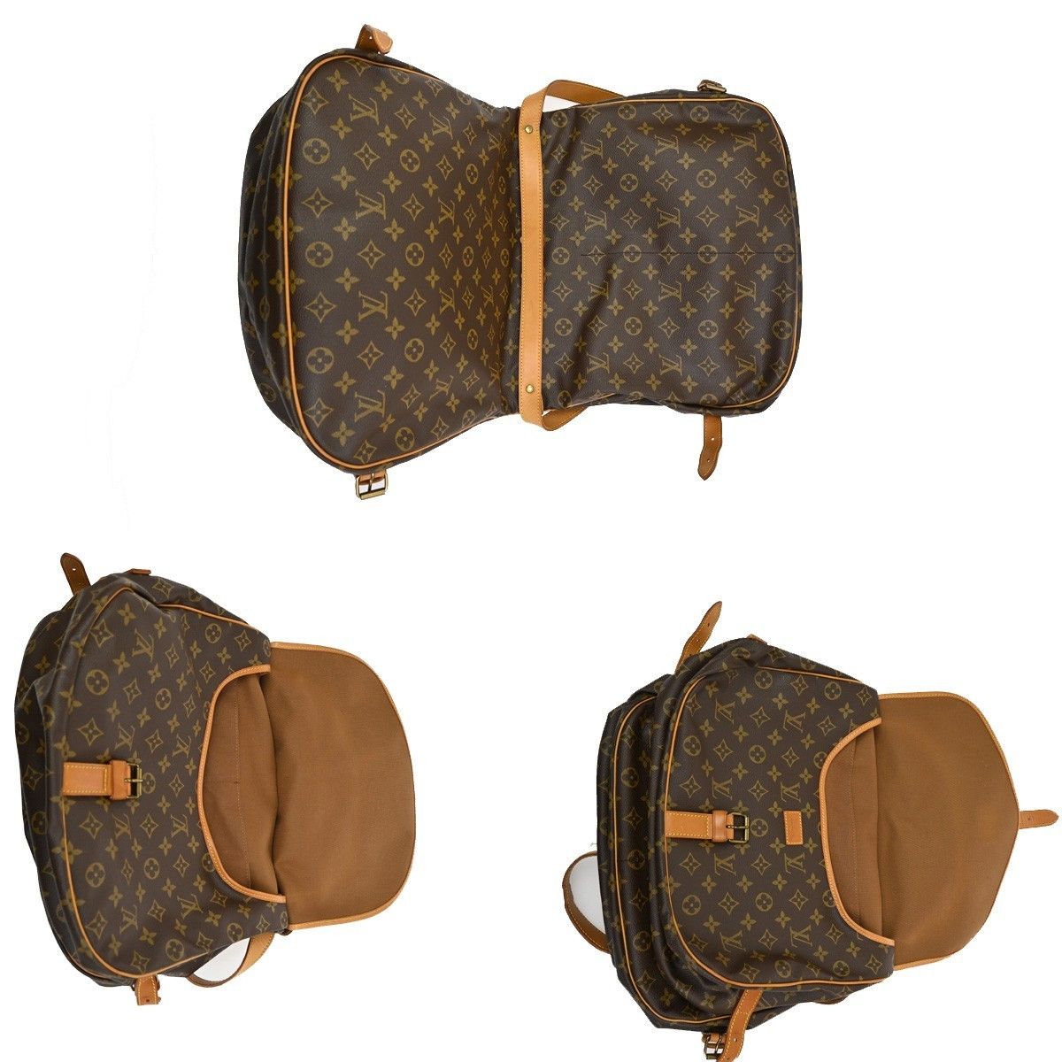 Louis Vuitton Louis Vuitton Saumur Handbag Monogram Canvas Size ONE SIZE - 13 Thumbnail