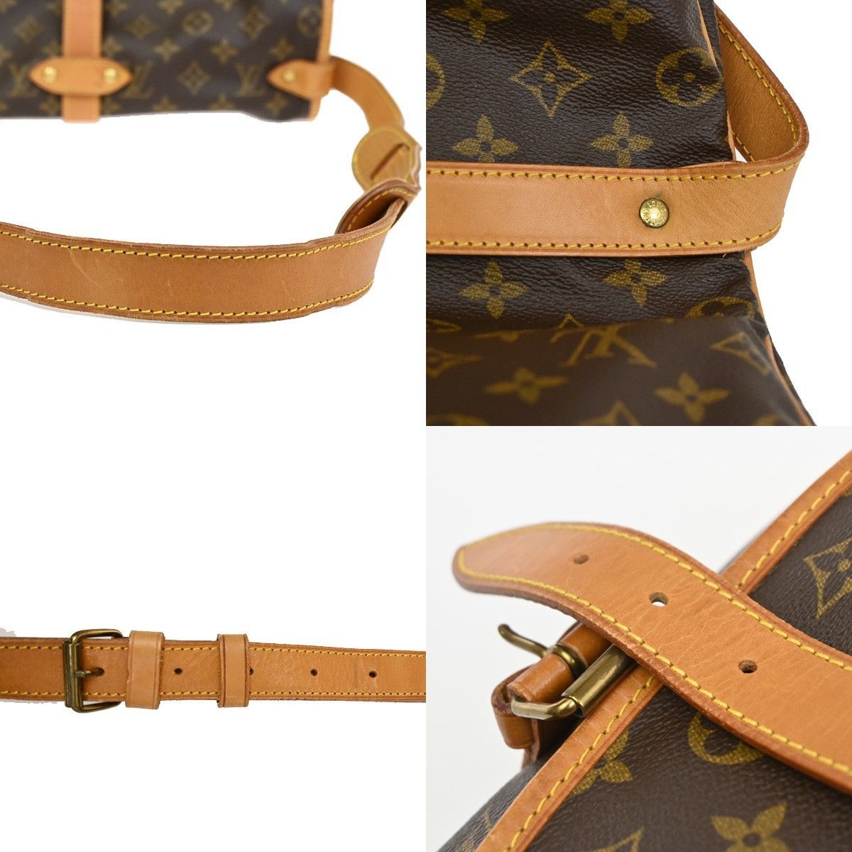 Louis Vuitton Louis Vuitton Saumur Handbag Monogram Canvas Size ONE SIZE - 12 Thumbnail