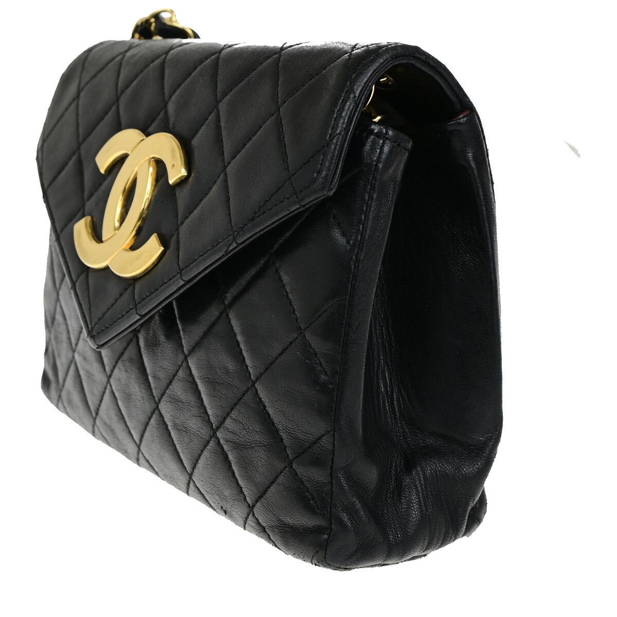 Chanel Chanel Vintage Envelope Flap Bag Quilted Lambskin Size ONE SIZE - 3 Thumbnail