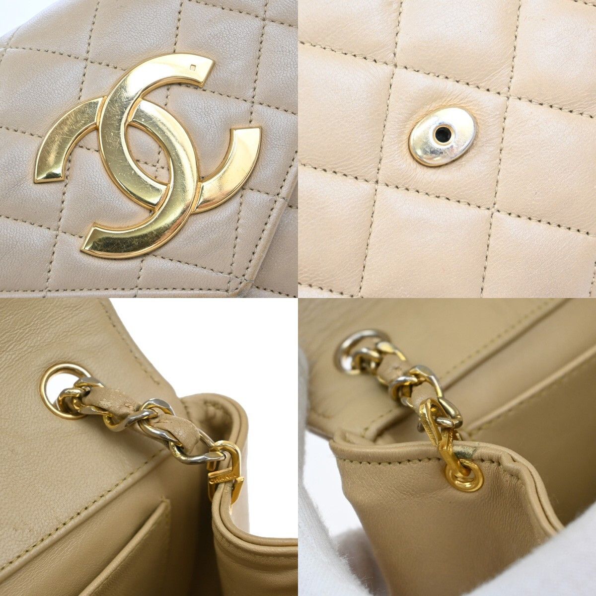 Chanel Chanel Vintage Envelope Flap Bag Quilted Lambskin Size ONE SIZE - 11 Thumbnail