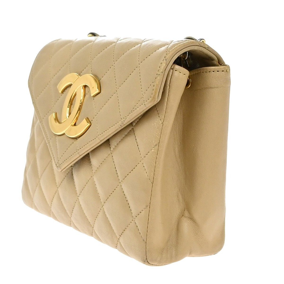 Chanel Chanel Vintage Envelope Flap Bag Quilted Lambskin Size ONE SIZE - 3 Thumbnail