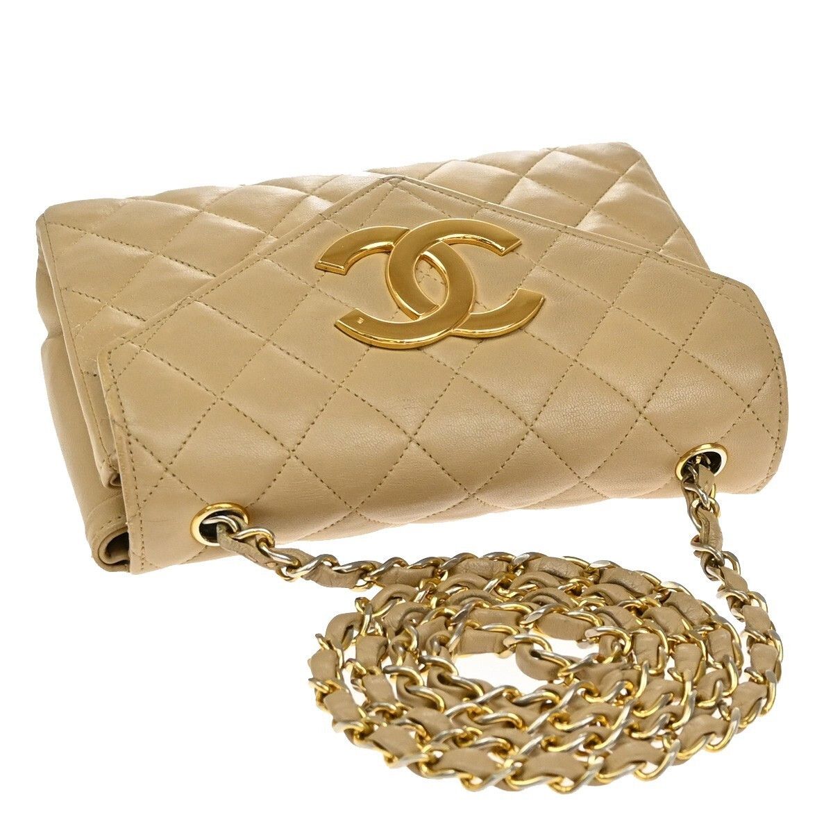 Chanel Chanel Vintage Envelope Flap Bag Quilted Lambskin Size ONE SIZE - 8 Thumbnail