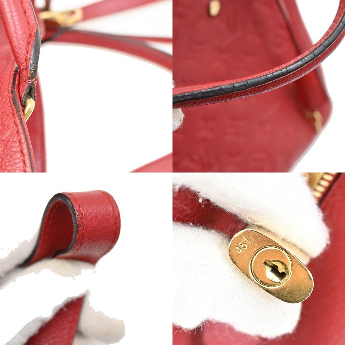 Louis Vuitton Louis Vuitton Montaigne Handbag Monogram Empreinte Leather Size ONE SIZE - 11 Thumbnail