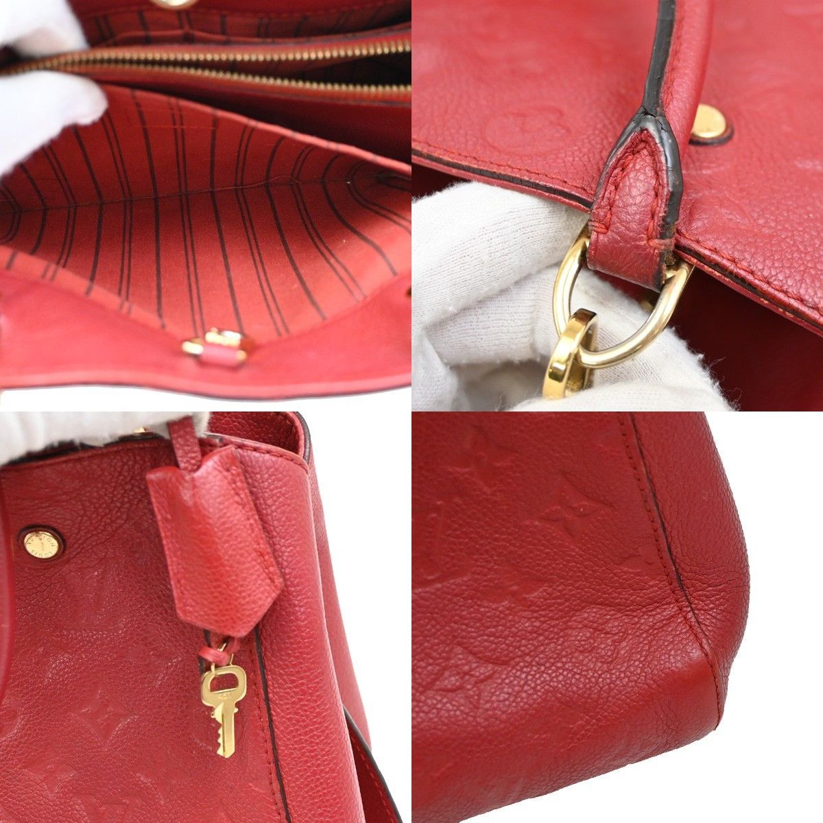 Louis Vuitton Louis Vuitton Montaigne Handbag Monogram Empreinte Leather Size ONE SIZE - 12 Thumbnail