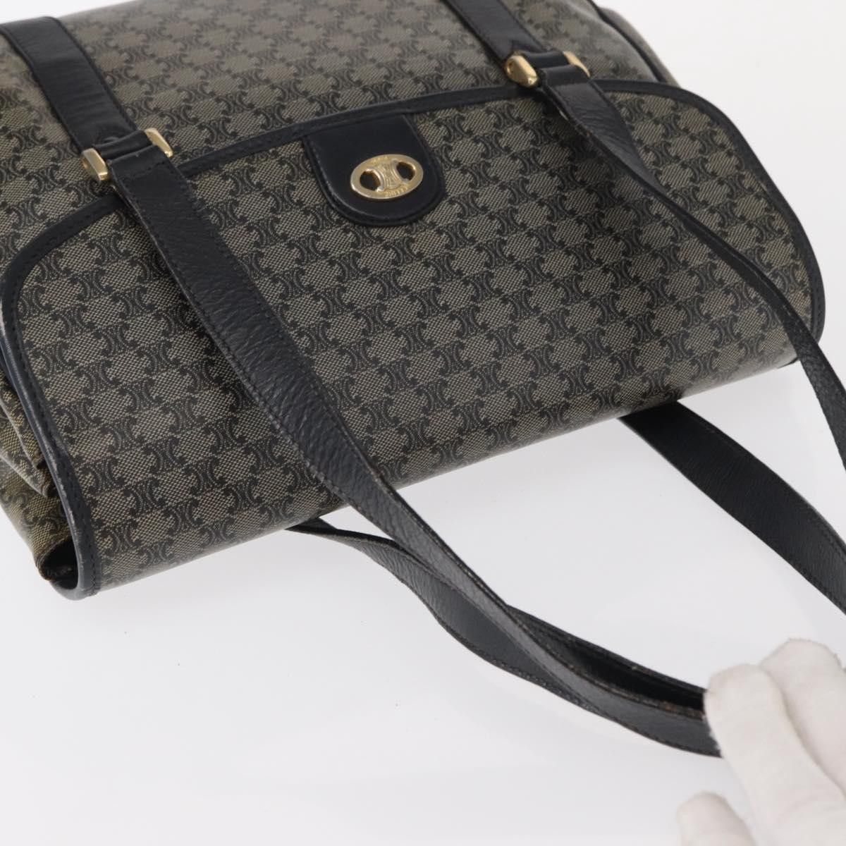 Celine Celine Vintage Macadam Shoulder Bag Canvas and Leather Size ONE SIZE - 16 Thumbnail