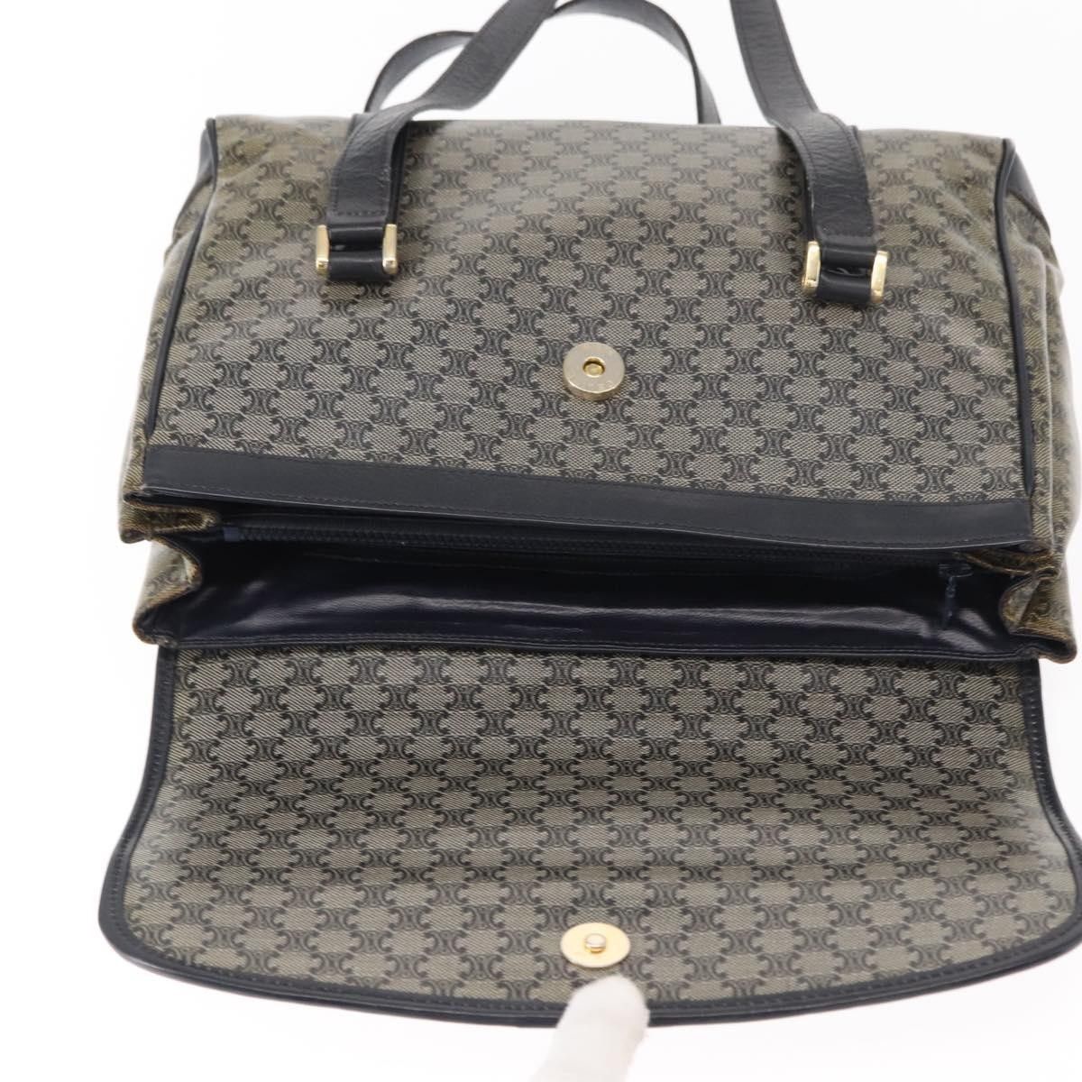 Celine Celine Vintage Macadam Shoulder Bag Canvas and Leather Size ONE SIZE - 19 Thumbnail