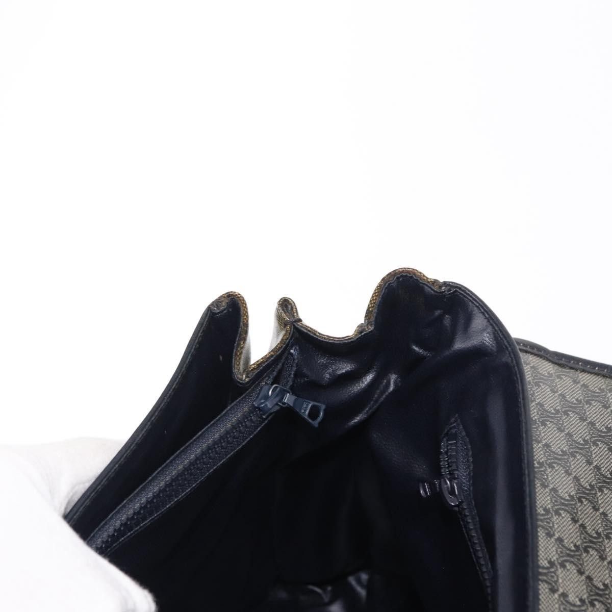 Celine Celine Vintage Macadam Shoulder Bag Canvas and Leather Size ONE SIZE - 21 Thumbnail