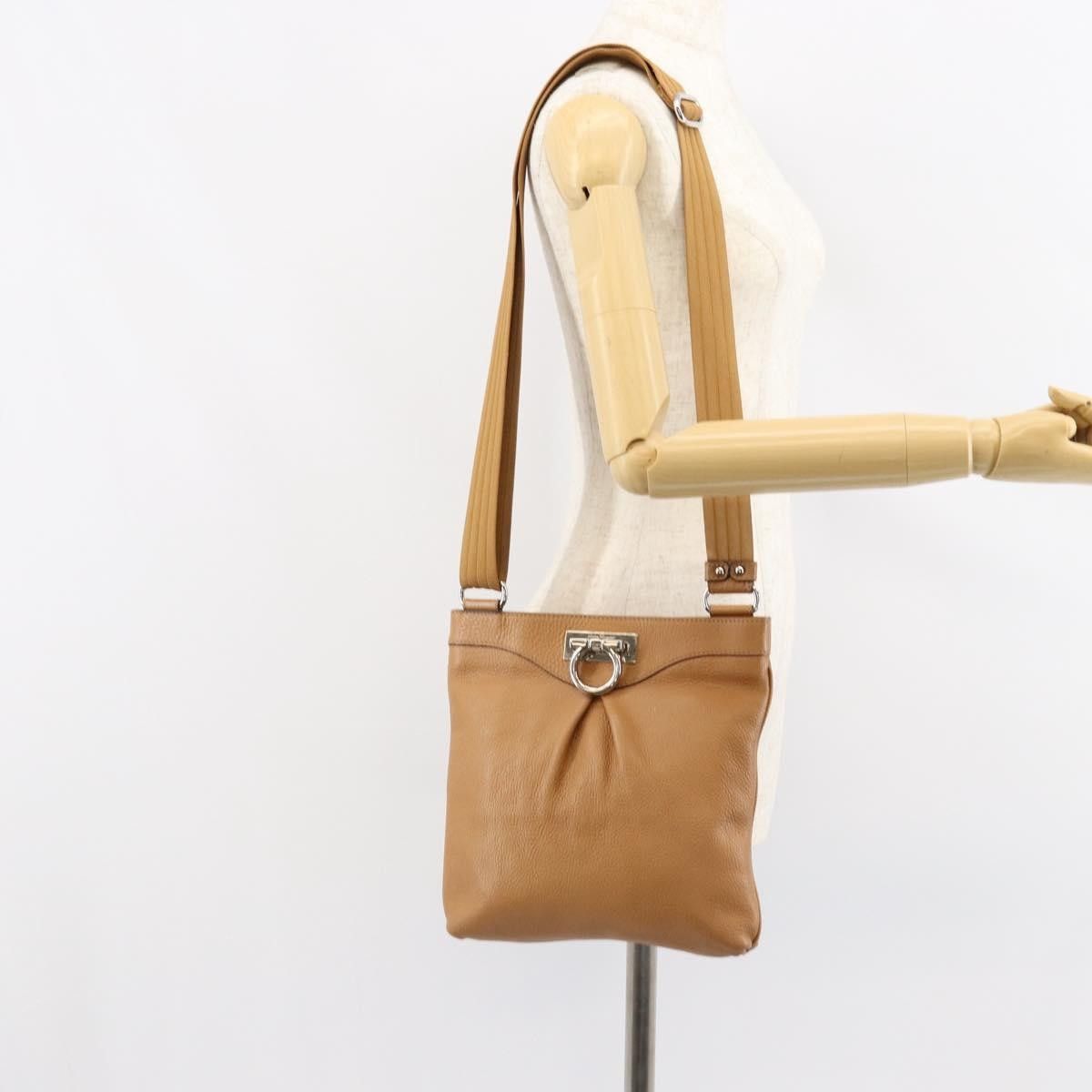Salvatore Ferragamo Salvatore Ferragamo Gancini Shoulder Bag Leather Size ONE SIZE - 15 Thumbnail