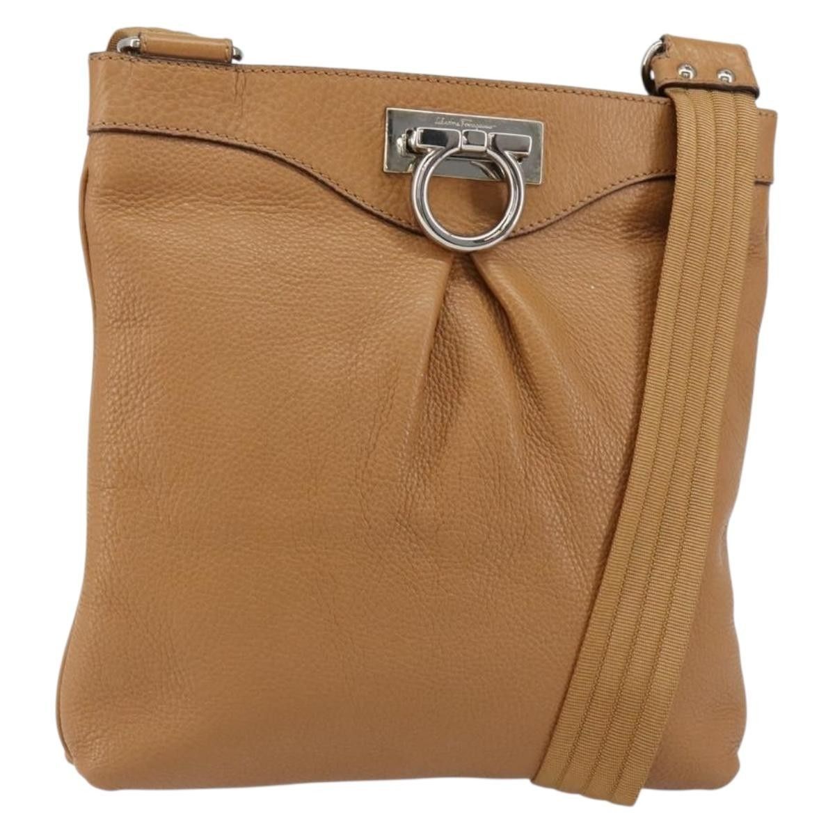Salvatore Ferragamo Salvatore Ferragamo Gancini Shoulder Bag Leather Size ONE SIZE - 21 Thumbnail