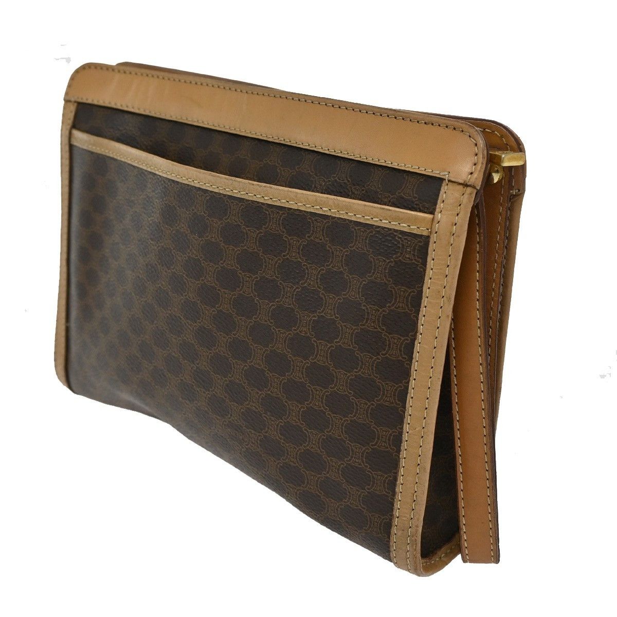 Celine Celine Macadam Pochette Canvas and Leather Size ONE SIZE - 4 Thumbnail
