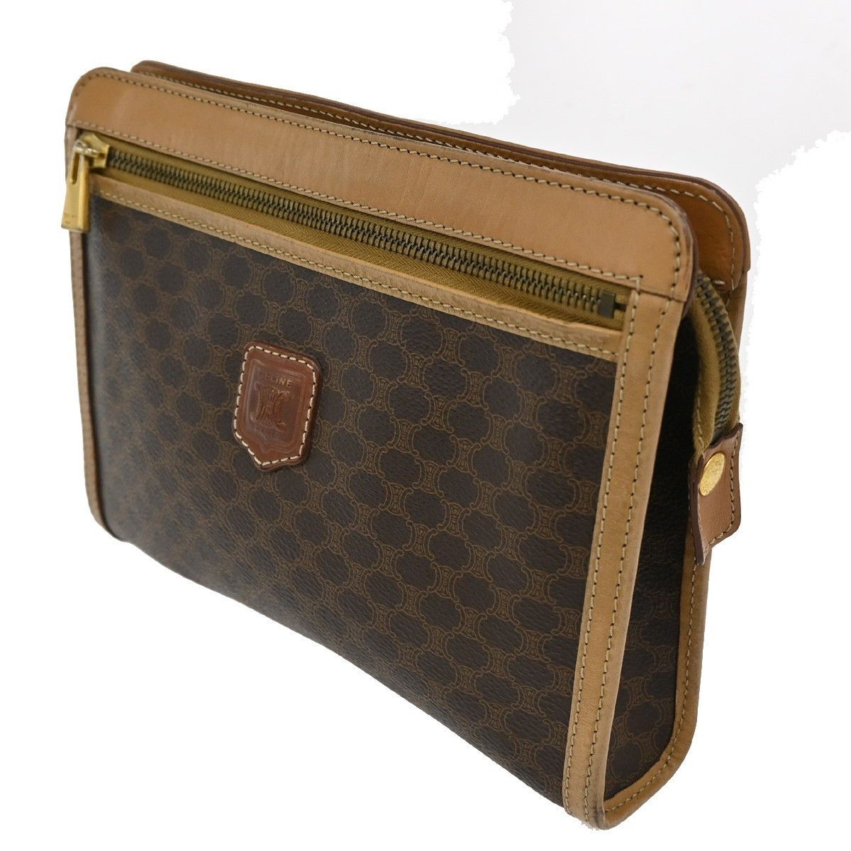 Celine Celine Macadam Pochette Canvas and Leather Size ONE SIZE - 3 Thumbnail