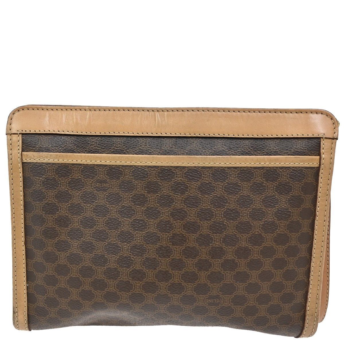 Celine Celine Macadam Pochette Canvas and Leather Size ONE SIZE - 2 Thumbnail
