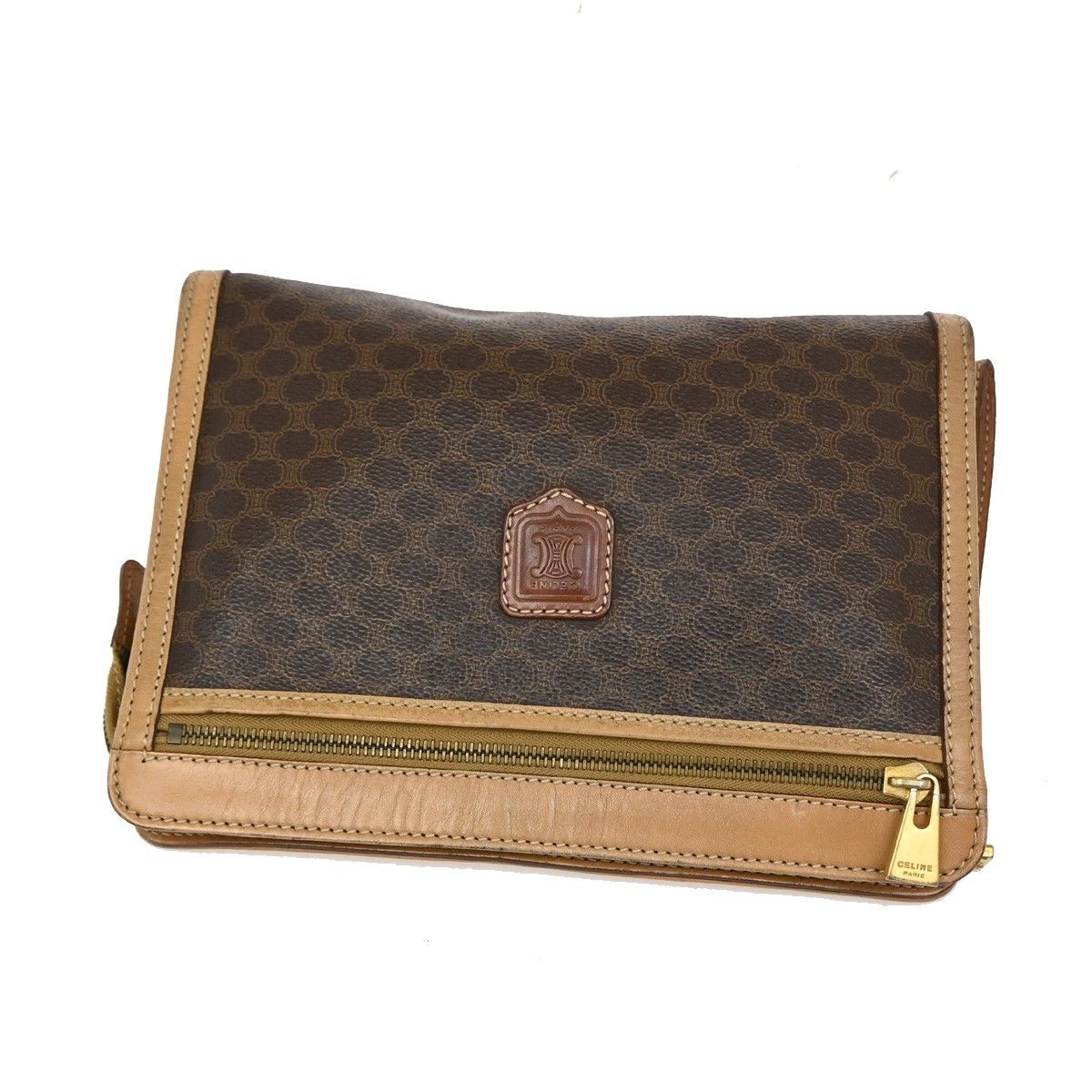 Celine Celine Macadam Pochette Canvas and Leather Size ONE SIZE - 10 Thumbnail