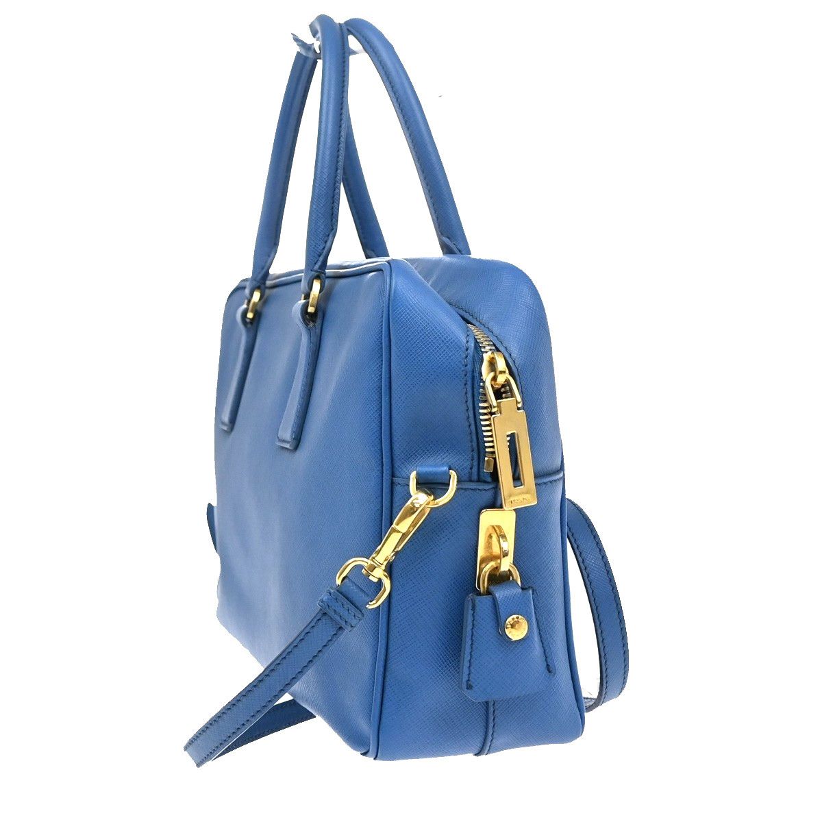 Prada Prada Bauletto Bag Saffiano Leather Size ONE SIZE - 4 Thumbnail