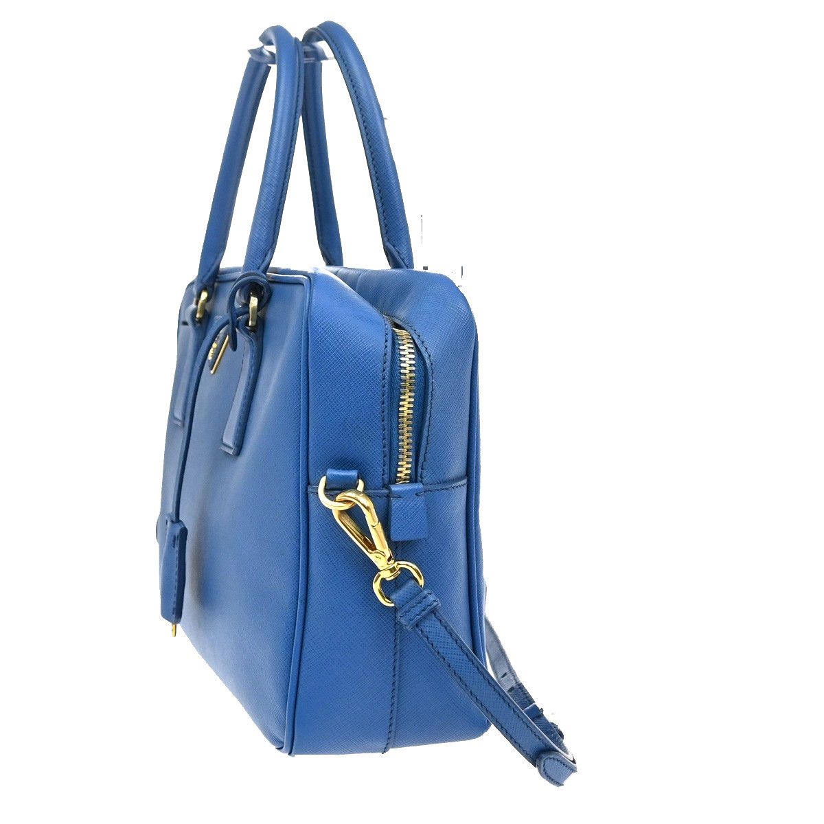 Prada Prada Bauletto Bag Saffiano Leather Size ONE SIZE - 3 Thumbnail