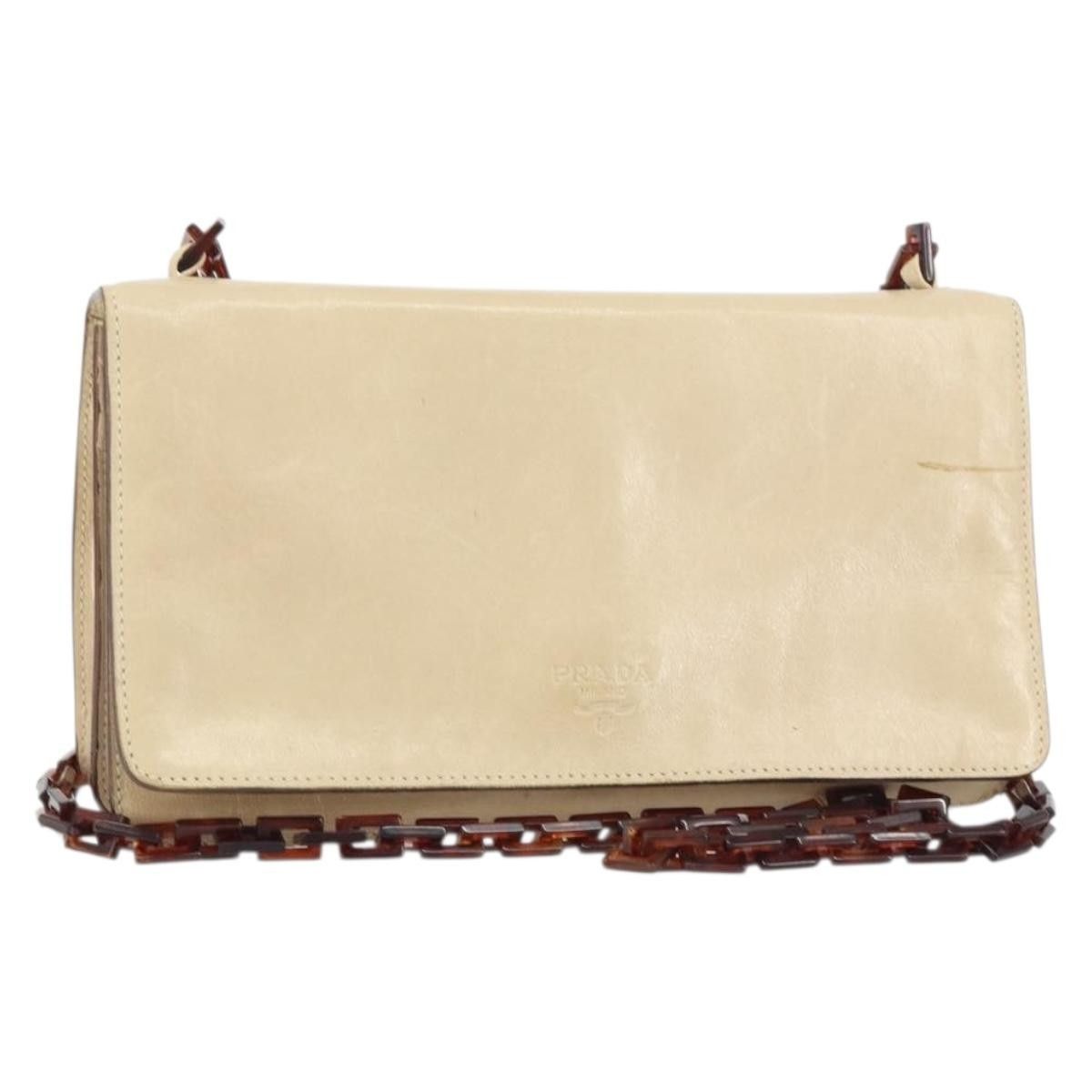 Prada Prada Flap Shoulder Bag Leather Size ONE SIZE - 19 Thumbnail