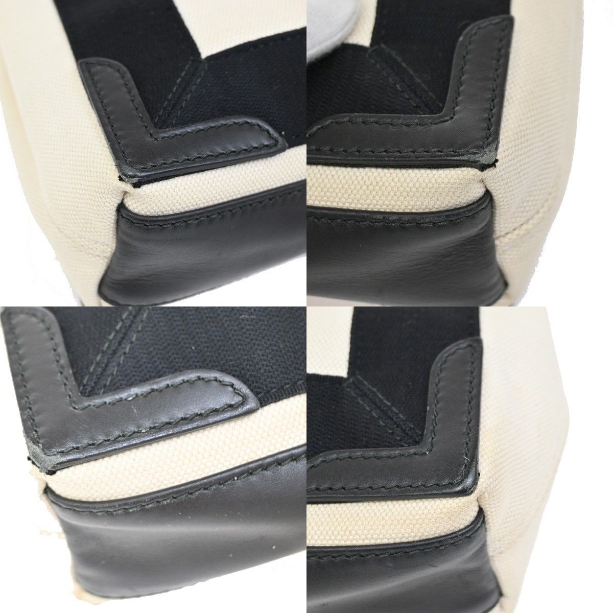 Balenciaga Balenciaga Navy Cabas Canvas with Leather Size ONE SIZE - 9 Thumbnail