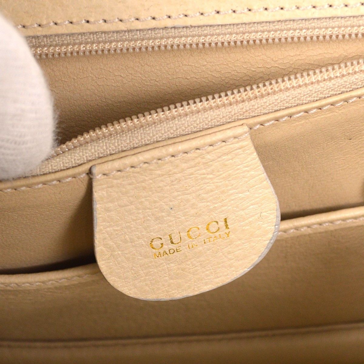 Gucci Gucci Vintage Convertible Bamboo Top Handle Bag Leather Size ONE SIZE - 5 Thumbnail