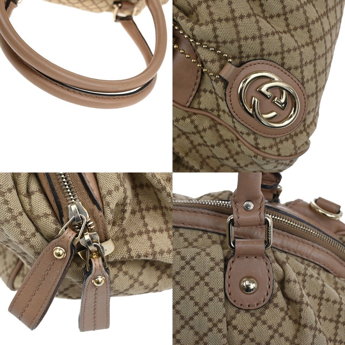 Gucci Gucci Sukey Convertible Boston Bag Diamante Canvas Size ONE SIZE - 10 Thumbnail