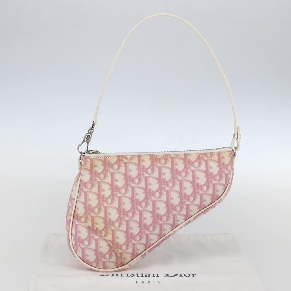Dior Christian Dior Vintage Saddle Bag Diorissimo Canvas Size ONE SIZE - 14 Thumbnail