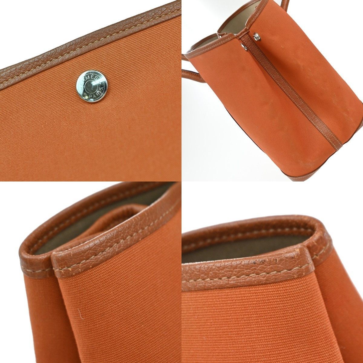 Hermes Hermes Garden Party Tote Canvas and Leather Size ONE SIZE - 10 Thumbnail