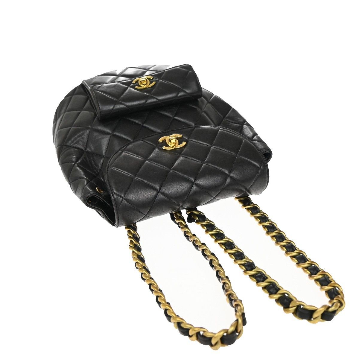 Chanel Chanel Vintage CC Pocket Backpack Quilted Lambskin Size ONE SIZE - 8 Thumbnail