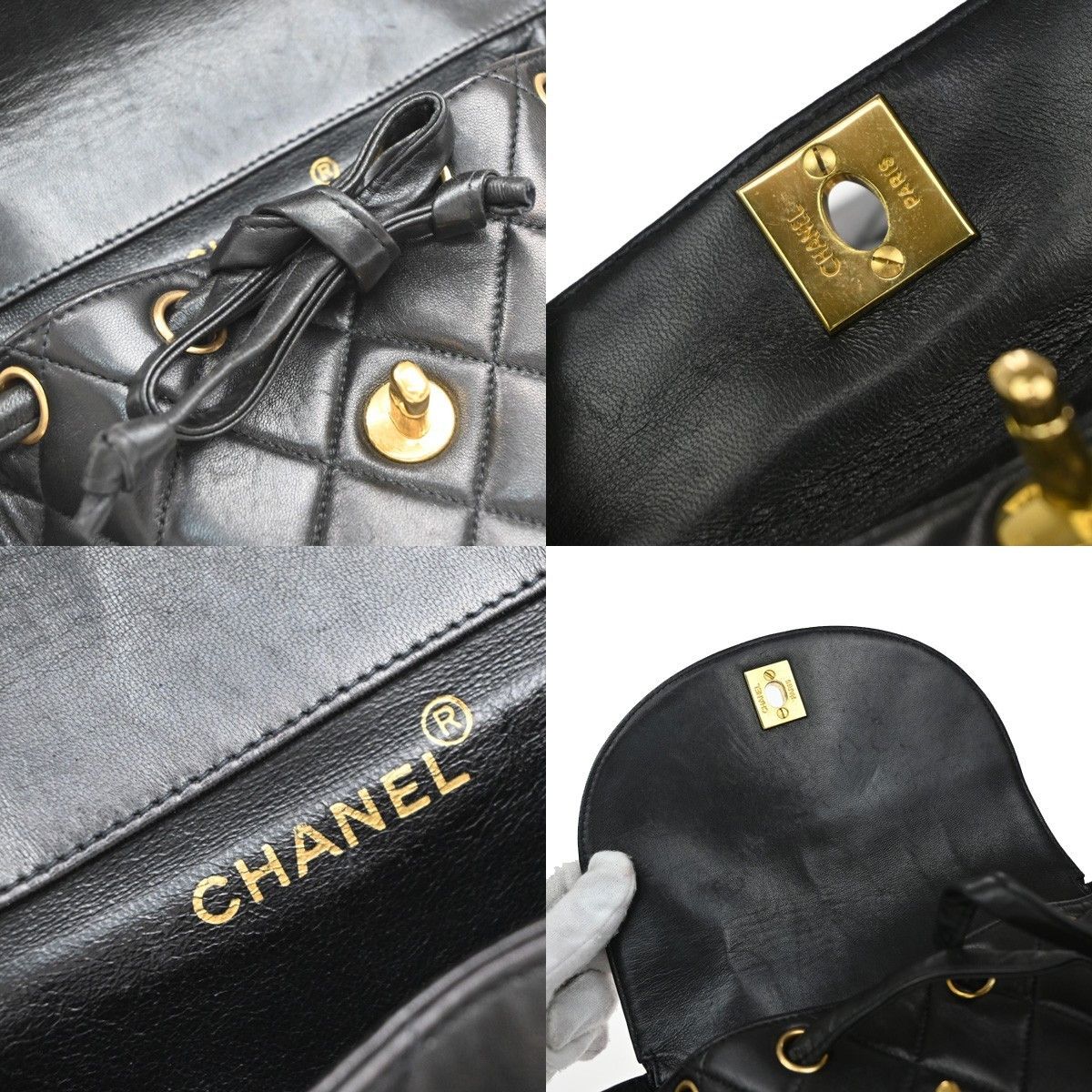 Chanel Chanel Vintage CC Pocket Backpack Quilted Lambskin Size ONE SIZE - 6 Thumbnail