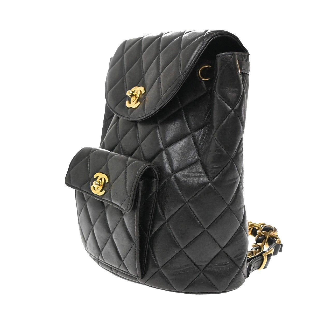 Chanel Chanel Vintage CC Pocket Backpack Quilted Lambskin Size ONE SIZE - 3 Thumbnail