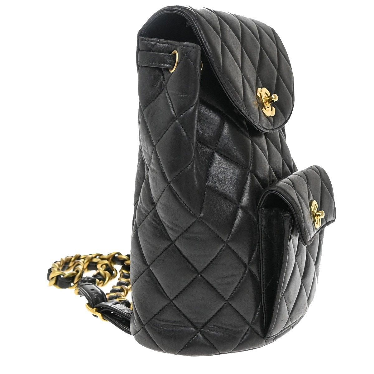 Chanel Chanel Vintage CC Pocket Backpack Quilted Lambskin Size ONE SIZE - 4 Thumbnail