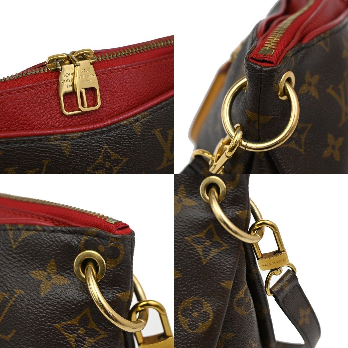 Louis Vuitton Louis Vuitton Pallas Tote Monogram Canvas with Leather Size ONE SIZE - 9 Thumbnail