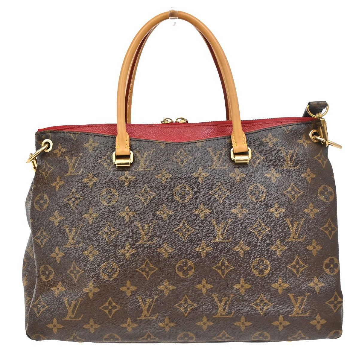 Louis Vuitton Louis Vuitton Pallas Tote Monogram Canvas with Leather Size ONE SIZE - 4 Thumbnail