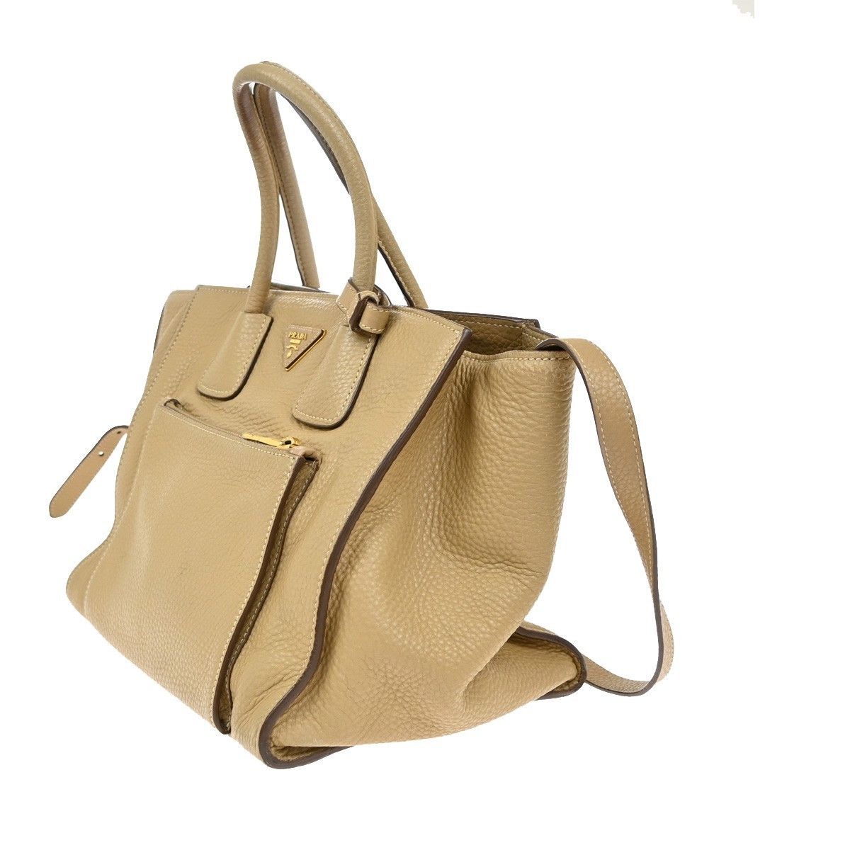 Prada Prada Front Pocket Wing Convertible Tote Vitello Daino Size ONE SIZE - 3 Thumbnail